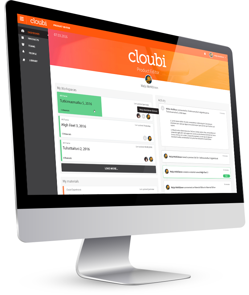 Cloubi_dashboard_left Cloubi dashboard